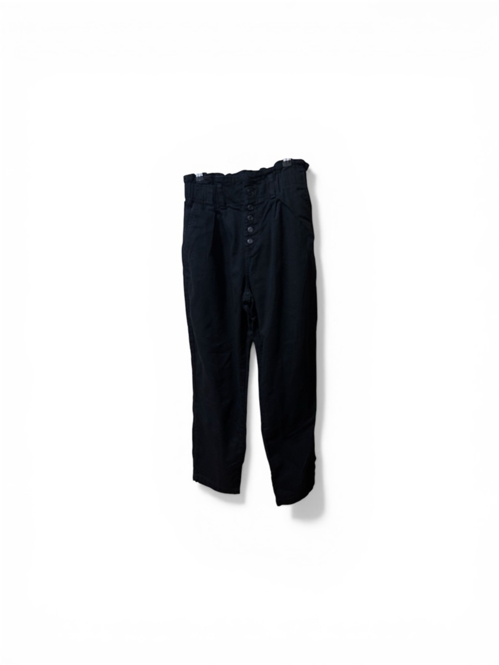 Time & Tru Women's Blue High Rise Paperbag Pants Size 10
